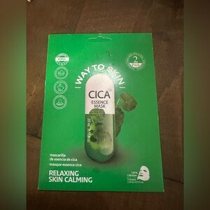 Way to Skin Cica Essence Mask Relaxing Skin Calming, 2 sheets new